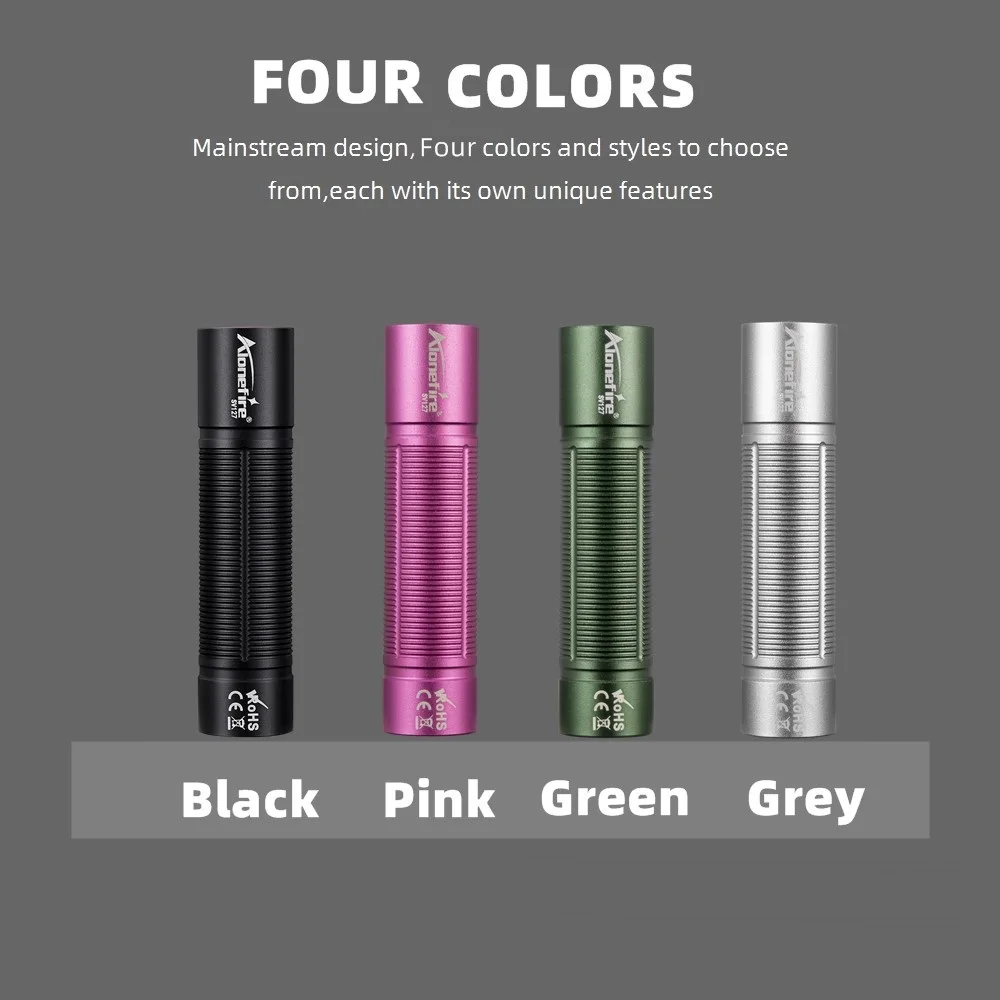 Alonefire Mini Linterna LED Recargable USB para Senderismo y Camping - imagen 2