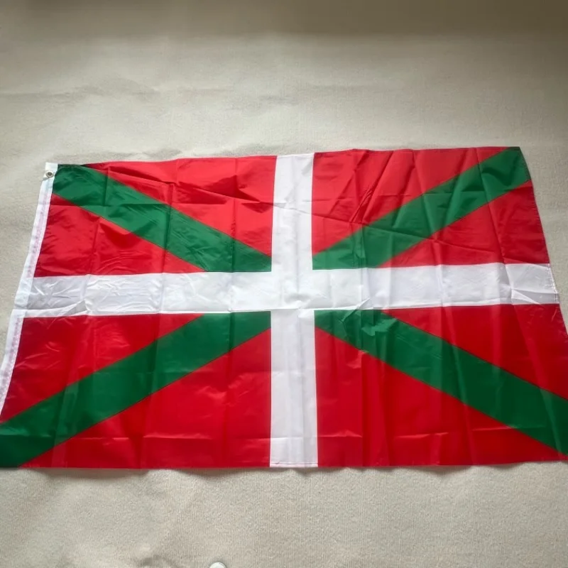 Bandera YIXIN 90x150 CM Euskal Herria Bandera Basca Decoración Bandera Basque doble cara impresa poliéster colgante España Ikurrin español
