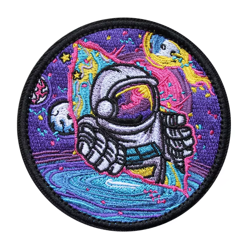 Parche bordado astronauta con velcro para mochila y chaleco táctico - imagen 5