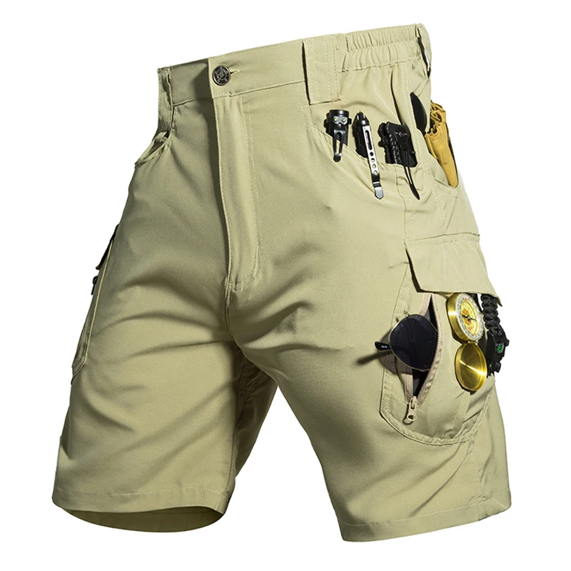 Pantalones tácticos militares elásticos secado rápido para hombre