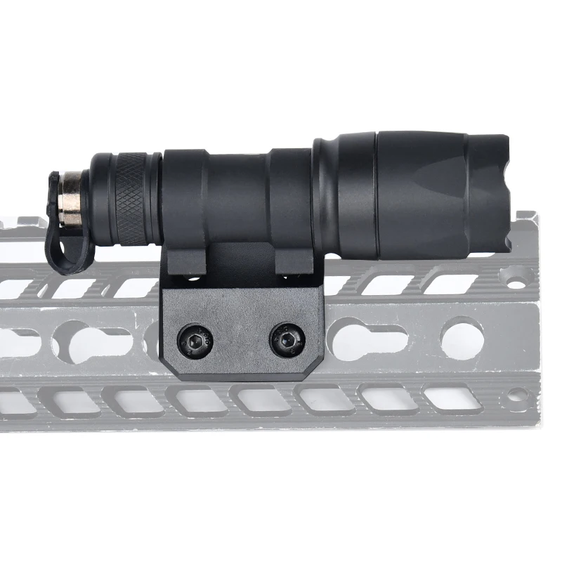 Soporte táctico ARIS serie Surefire M300 M600, montaje de explorador compensado compatible con Mlok Keymod SMR, Base de riel Airsoft M951 M620, soporte para linterna PEQ - imagen 5