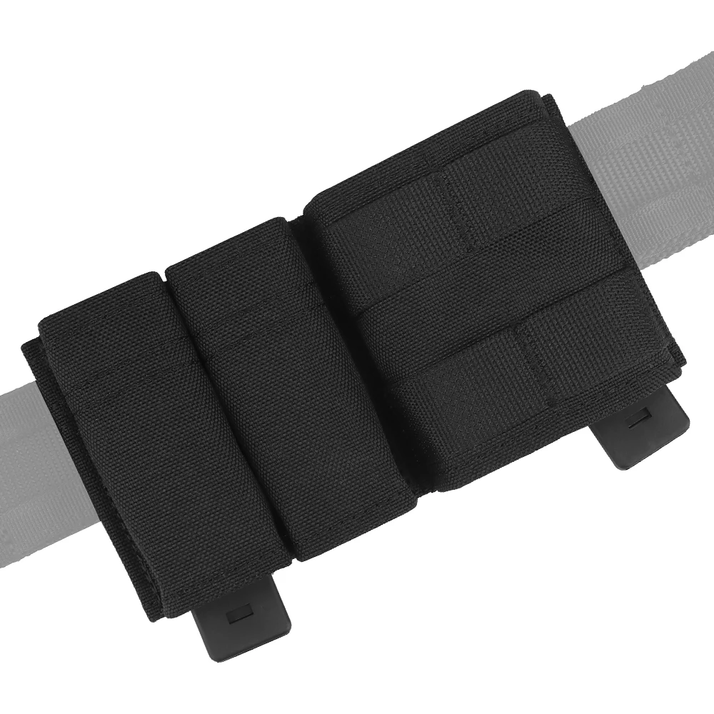 Bolsa táctica para cargador, bolsa de 9mm, 1 + 2 lados, doble pila, Molle Mag, Kydex Wedge Insert, KYWI, Airsoft Mag, AR15, M4, 5,56 - imagen 5