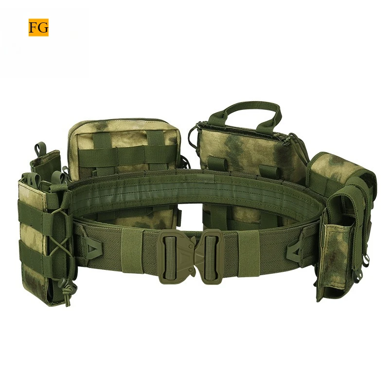 Cinturón táctico MOLLE – Bolsas para radio, médico y munición - imagen 4