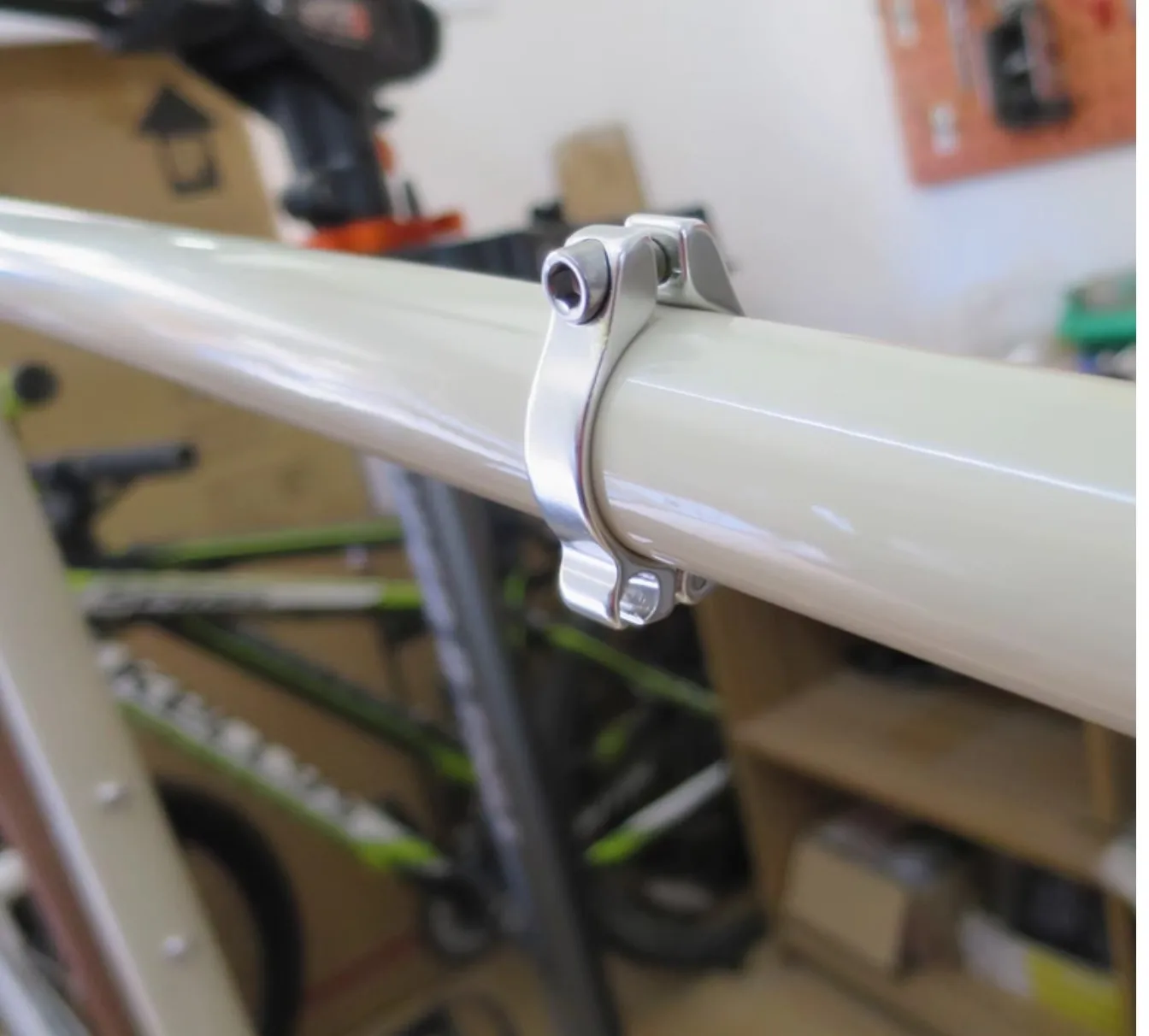 28,6 MM/31,8 MM/34,9 MM asiento de tope de doble orificio asiento guía freno de velocidad variable herramientas para exteriores negro/plata - imagen 2