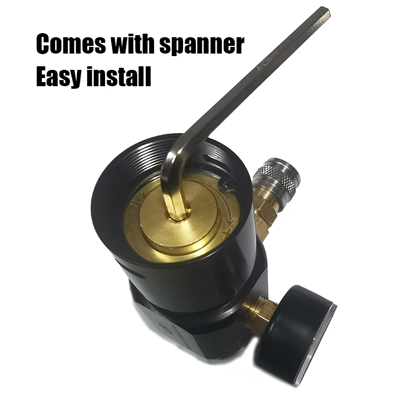 Regulador de baja presión para herramientas neumáticas, Micro regulador de CO2 portátil, grapadora, calafateo, 0-150psi, G1/2-14, 0.825-14 - imagen 5