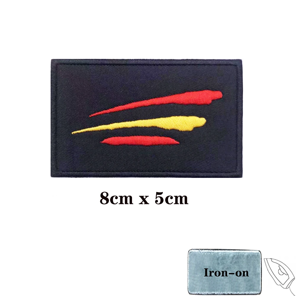 Parche de bandera española de España, etiquetas de insignia a rayas, brazalete de chevrons, bucle de hierro o gancho bordado militar, 1 ud. - imagen 4