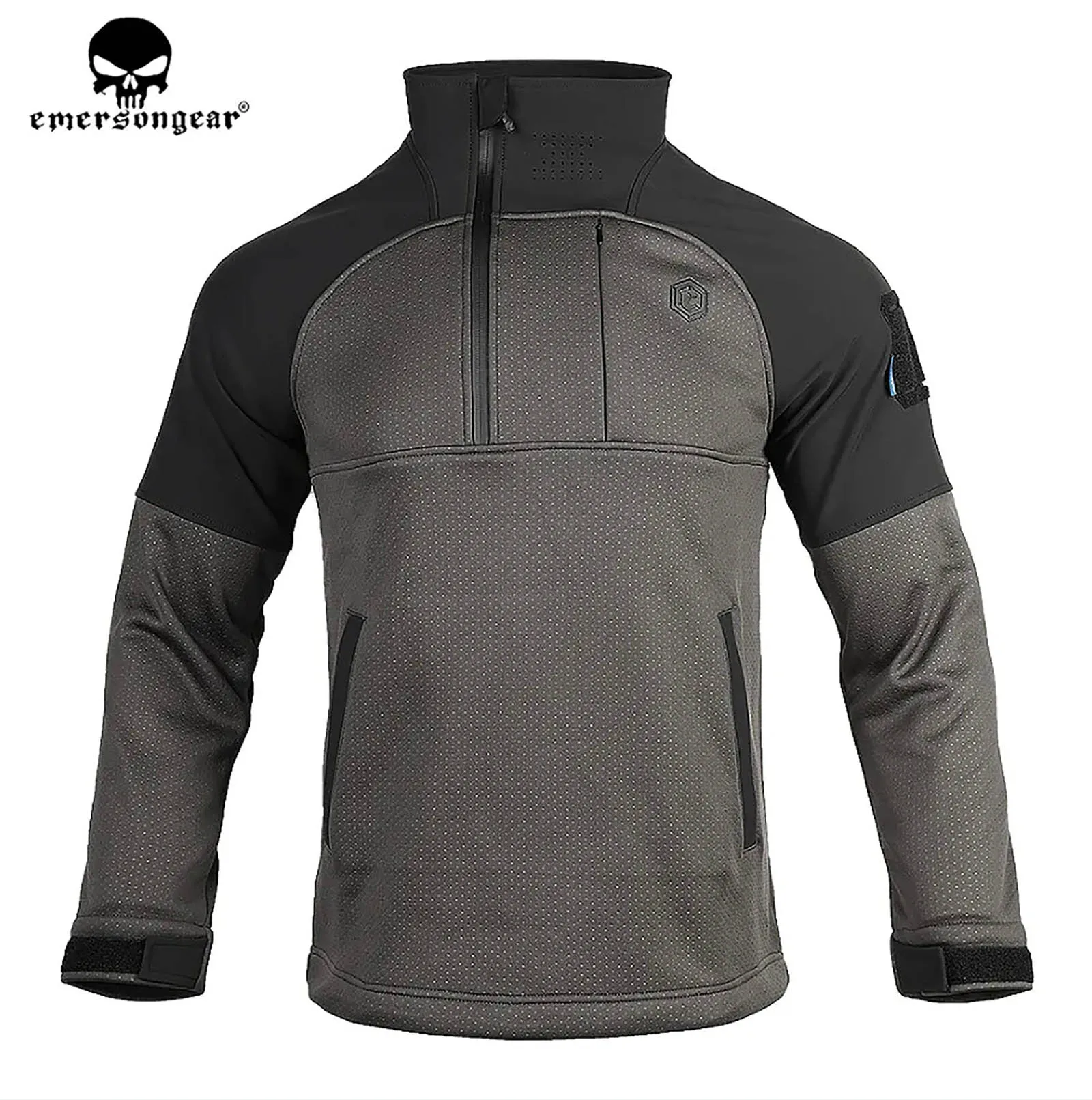 Emerson-suéter de forro polar funcional para hombre, chaqueta transpirable, abrigo cálido con bolsillo con cremallera, ropa de caza, novedad - imagen 2