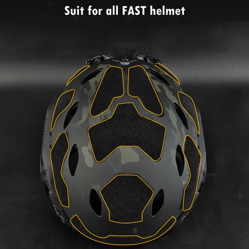 11 Uds casco rápido pegatina mágica casco Airsoft parches DIY gancho y bucle adhesivo para accesorios de cascos tácticos rápidos - imagen 5