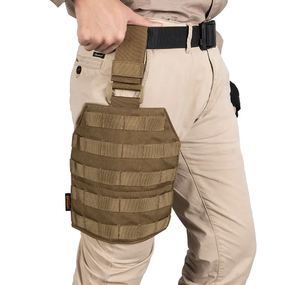 Funda para pierna caída, Panel táctico MOLLE para patas de caza, correas de placa colgantes universales, accesorios de combate en la jungla - imagen 5