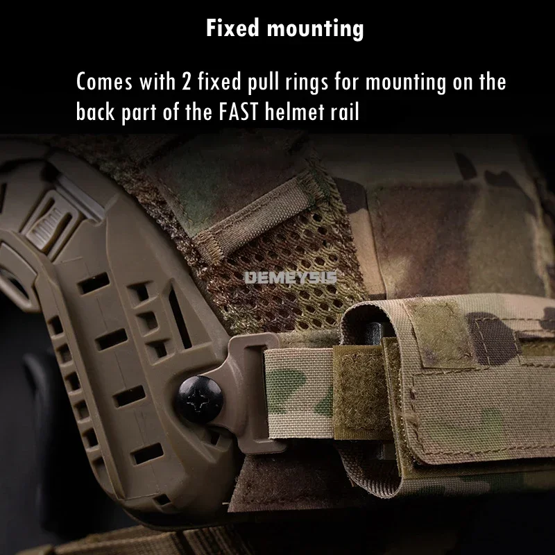 Casco táctico con sistema de peso equilibrado, bolsa de batería para cascos militares rápidos de Airsoft, accesorios de equipo de contrapeso de caza - imagen 5