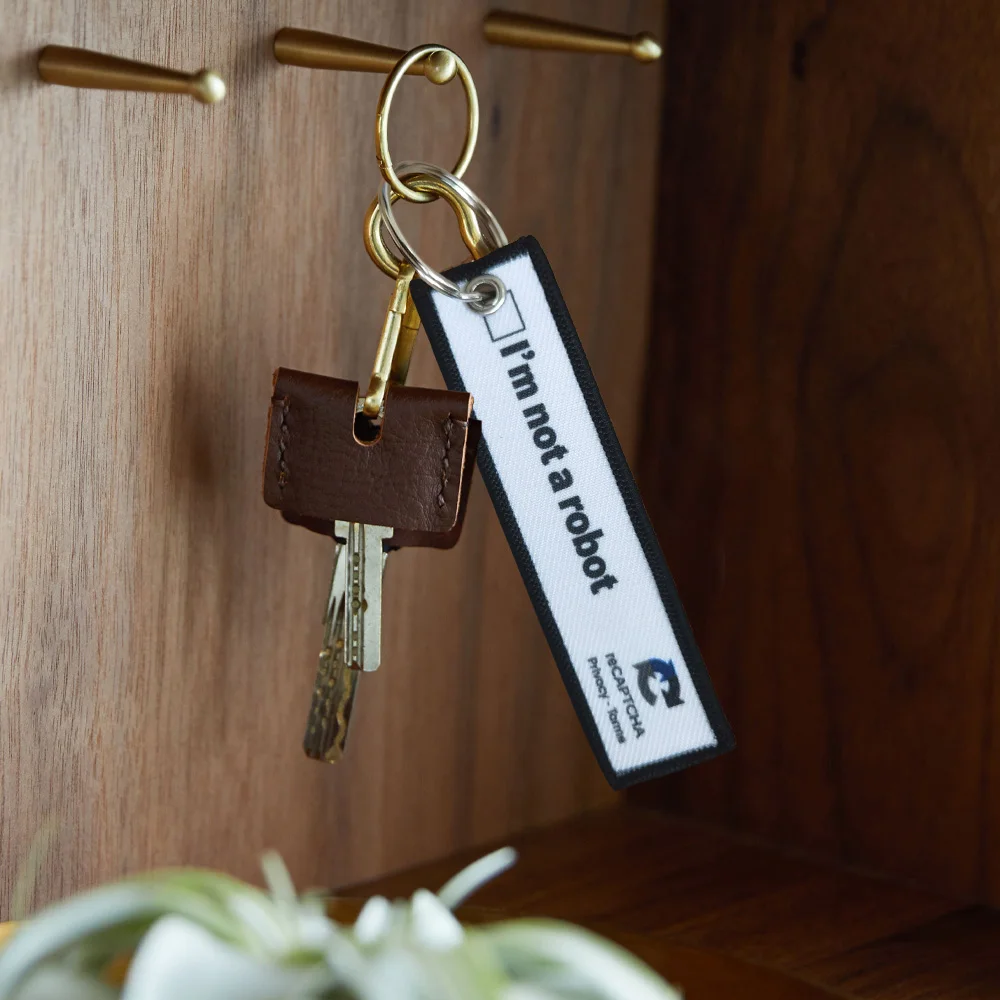 No soy un Robot moral parche táctico llavero parche al aire libre insignia del ejército militar brazalete mochila táctica llaveros - imagen 3