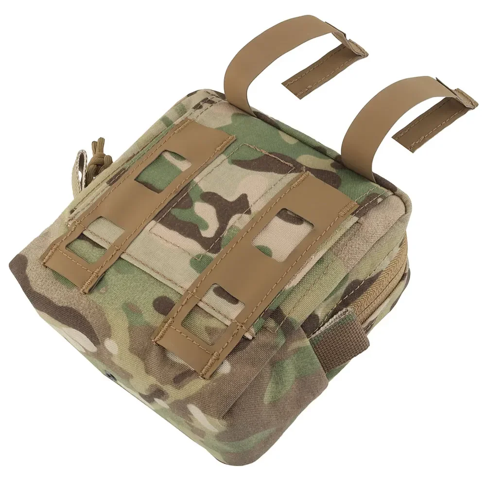 Bolsa táctica Molle GP 6 × 6 YKK, bolsa con cremallera para el pecho, chaleco de caza, cinturón de combate, Airsoft, paquete de herramientas de almacenamiento de Paintball - imagen 5