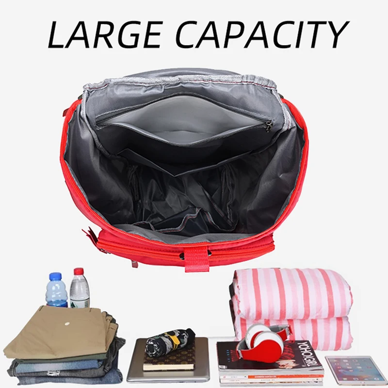 Mochila grande para senderismo al aire libre, Camping, entrenamiento deportivo, viajes, gimnasio, Fitness, zapatos, bolsillo, almacenamiento de equipaje húmedo seco, bolso cruzado - imagen 3