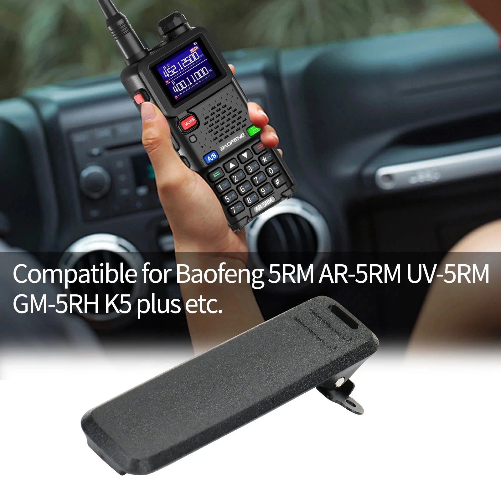 1/2/5/10 Uds Original Baofeng UV-5RH Clip de cinturón Clip de cintura para UV-5RH UV-5RH PRO UV-5RM AR-5RM DM1701 UV-K5 Pro Walkie Talkie - imagen 2