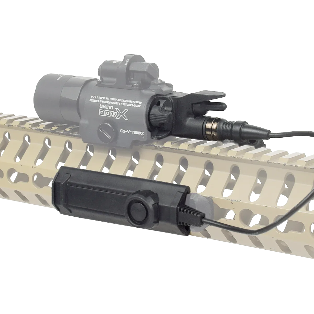 Surefire-linterna táctica X300 Ultra X300U X300V IR, interruptor remoto de doble función, luz de caza, Control momentáneo constante - imagen 5