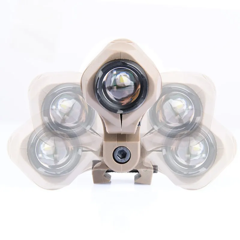 WADSN-Lámpara de casco momentáneo táctico AIrsoft, estroboscópico, luz de explorador blanco, linterna de casco de caza rápida - imagen 5