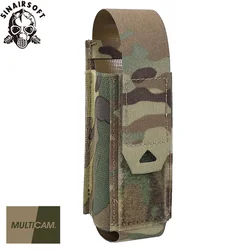 Funda linterna táctica MOLLE multiusos con portacargador
