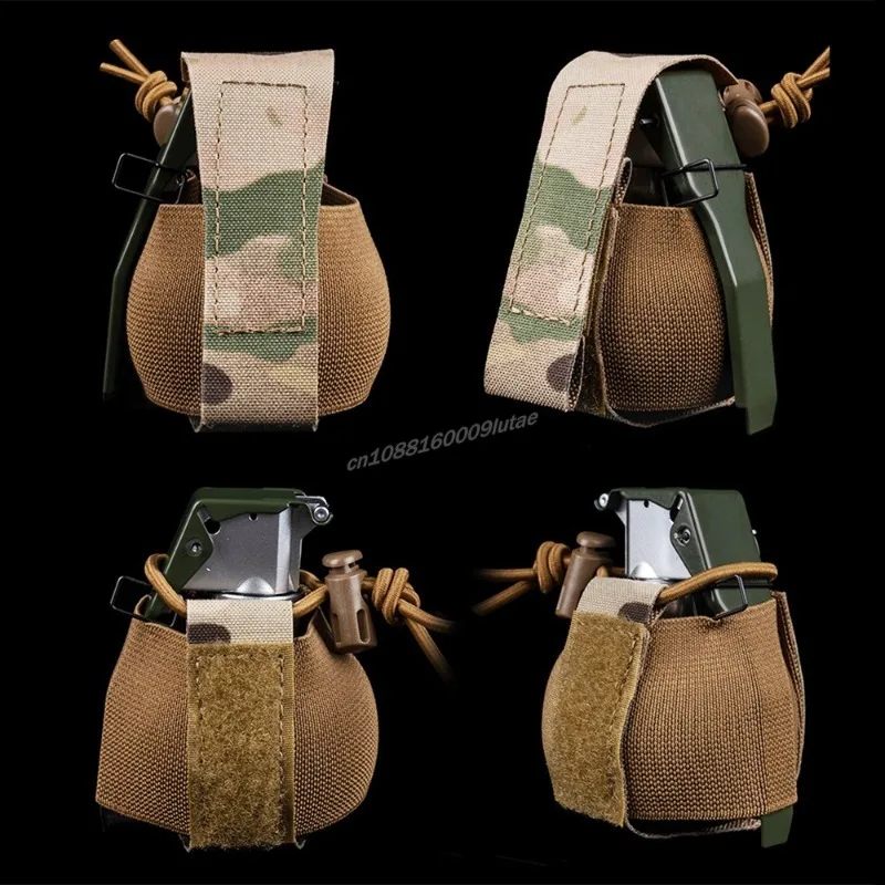 Bolsa de granada WG M67 Rgd-5, bolsa de almacenamiento, portador de placa táctica, equipo Molle Airsoft, Mini soporte de granada de bolsillo fijo elástico - imagen 5