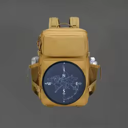 Parche de impresión "Bússola de viaje", chaleco táctico, insignia de moral con gancho y bucle, pegatinas decorativas para mochila, parches para brazalete para ropa