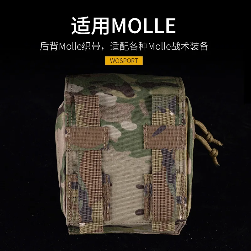 Bolsa de almacenamiento médica Molle portátil para exteriores, Kit de primeros auxilios de camuflaje, multifunción, Instalación rápida - imagen 4