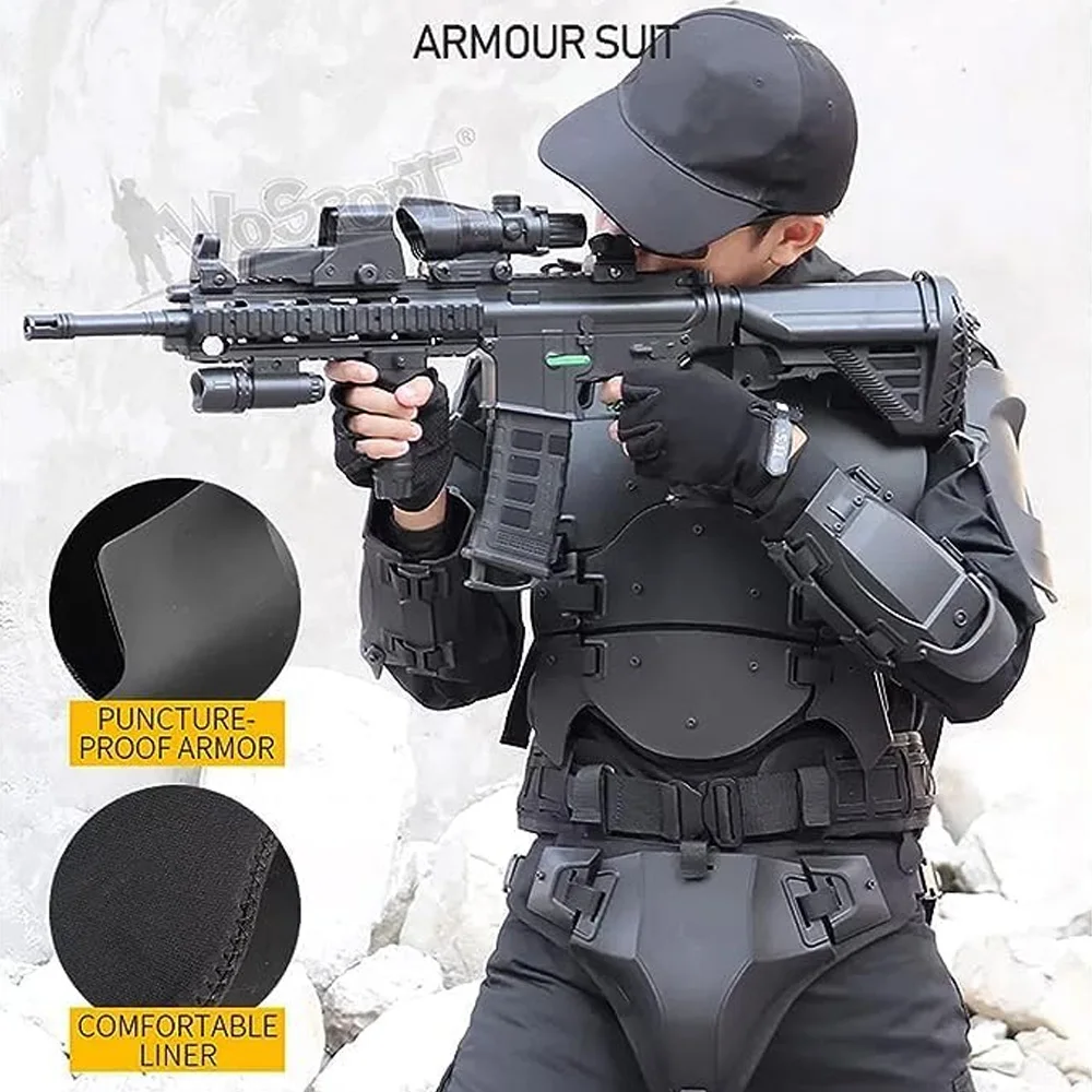 Chaleco táctico Airsoft con protecciones – Paintball y Cosplay - imagen 5