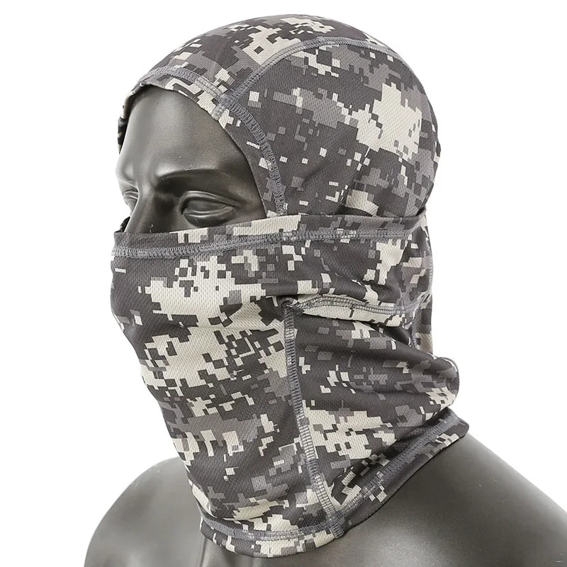 Pasamontañas táctico máscara facial Bandana transpirable bufanda de cara completa sombrero máscara cubierta esquí cuello ciclismo verano sol protección UV gorra - imagen 3