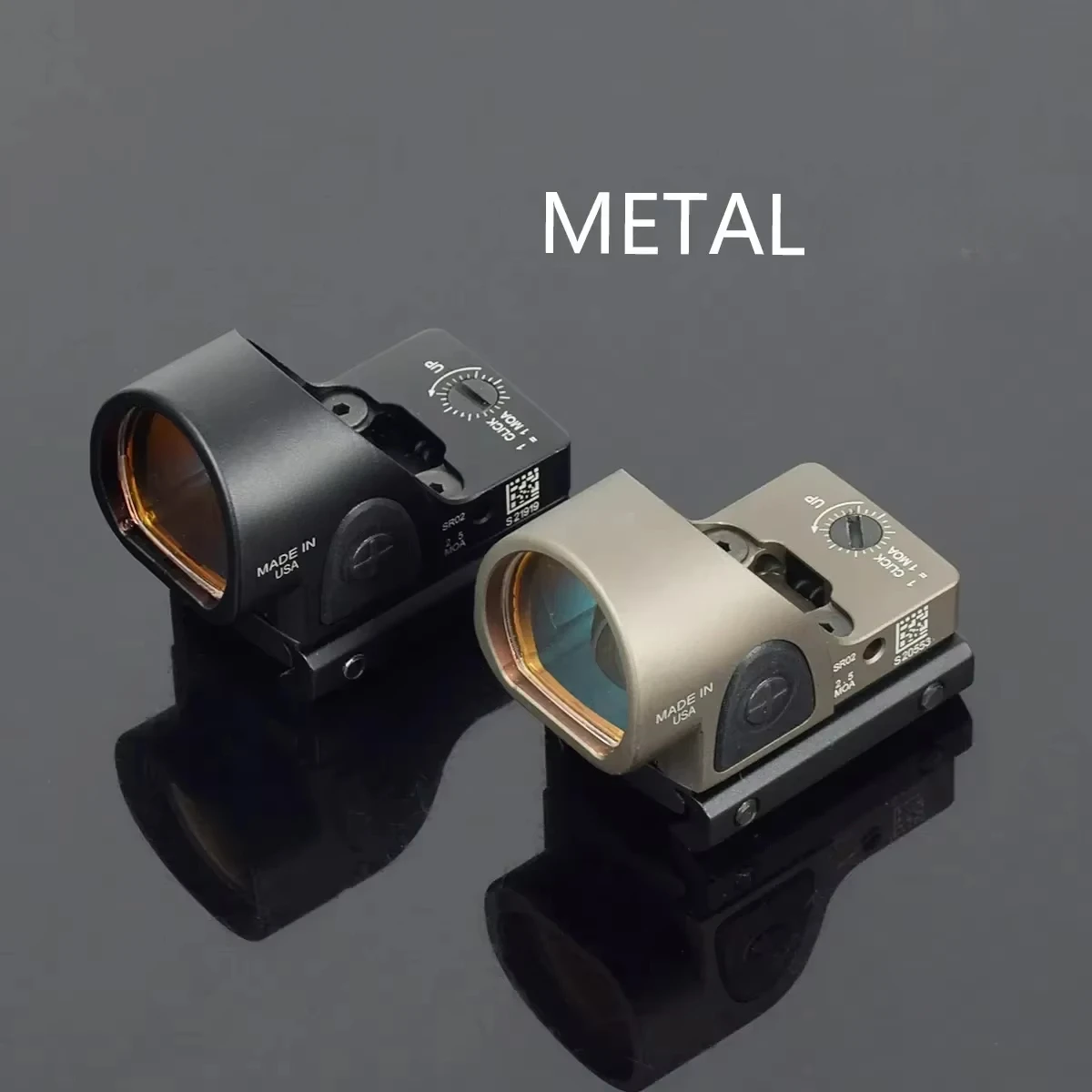 Mira telescópica táctica de punto rojo, Material de nailon metálico G17 G19, 9x19mm, pistola de 20mm, práctica de tiro, caza - imagen 3