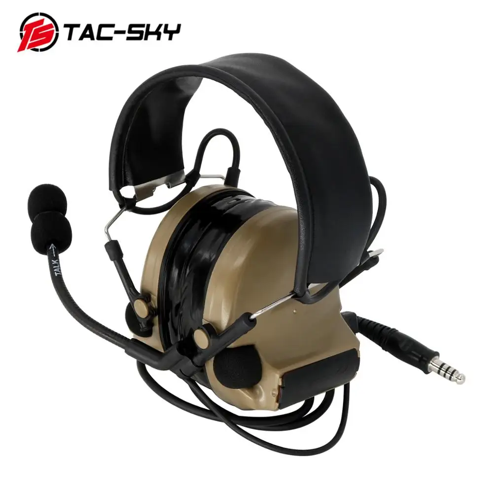 TAC-SKY COMTA II orejeras de silicona versión auriculares tácticos para exteriores defensa auditiva reducción de ruido auriculares Comta Ii - imagen 3