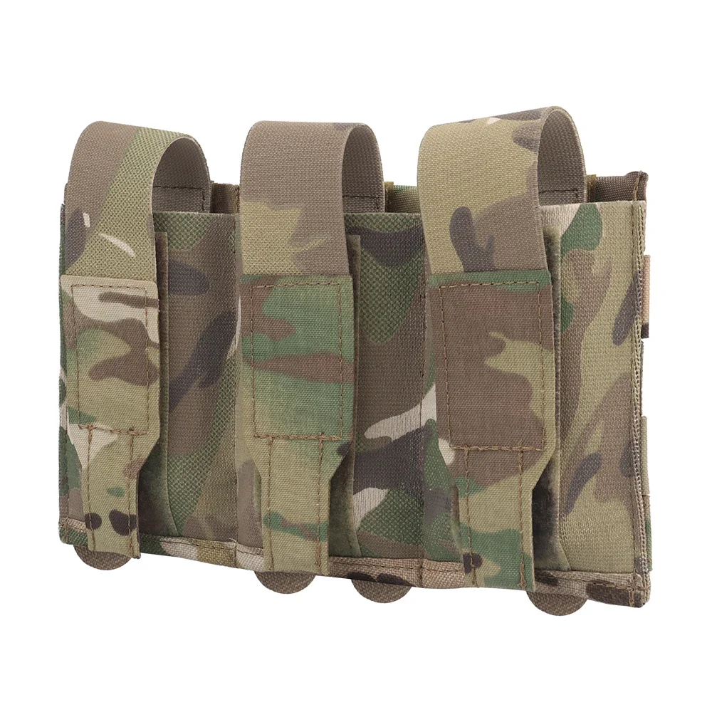 Bolsa táctica Molle 5,56/7,62 Triple para revistas, soporte para Rifle Mag para equipo de revistas M4 M16 AR15 AR10 G36 - imagen 2