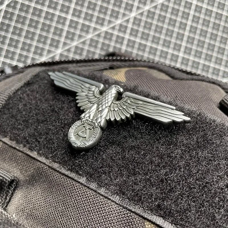 Insignia de moral alemana este, parche de gancho y bucle, parches militares tácticos de águila de Metal de Alemania este para mochila, pegatina, emblema de combate - imagen 4
