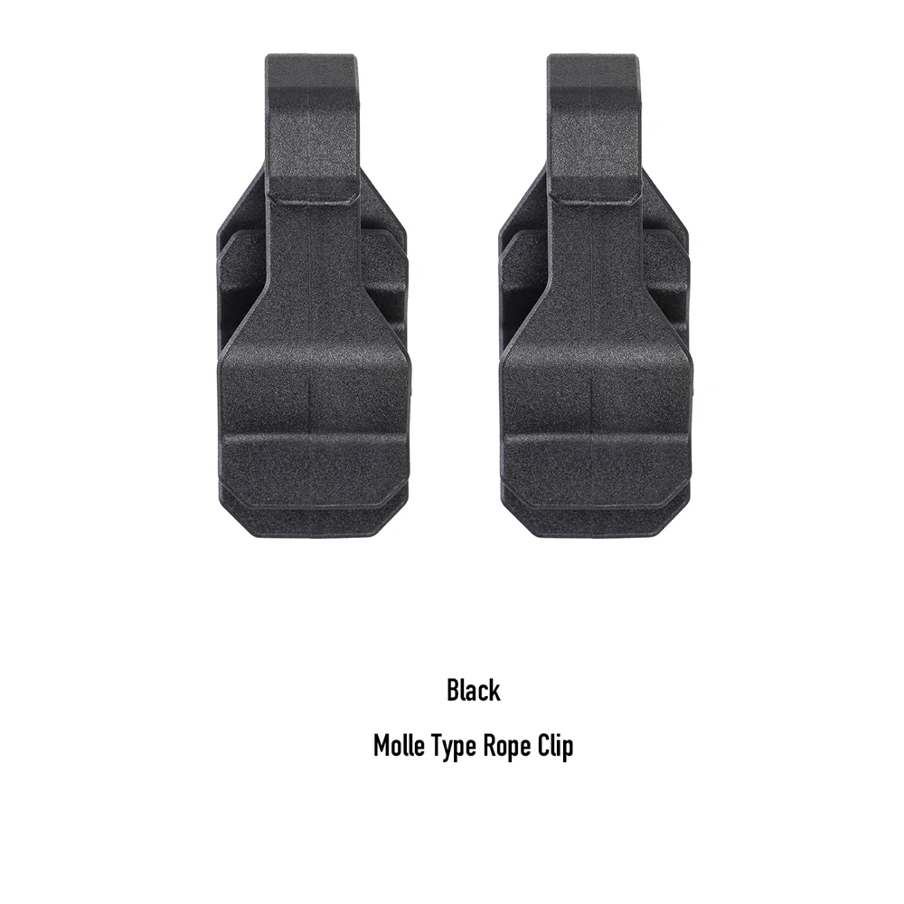 Un par de ganchos tácticos Pom Molle rápidos positivos y negativos