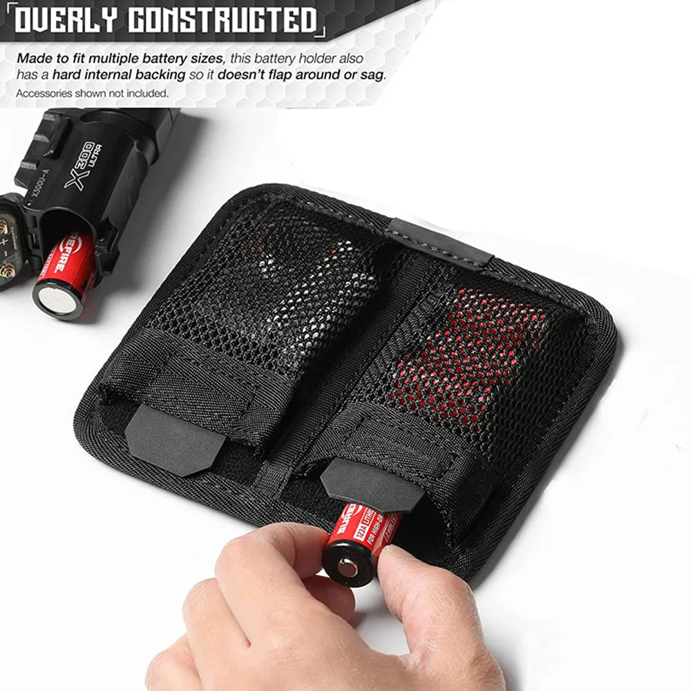 Bolsa con cierre de gancho táctico, bolsa de malla para almacenamiento de accesorios EDC, bolsa de inserción para mochila, organizador de Panel Modular, bolsa de administrador - imagen 2