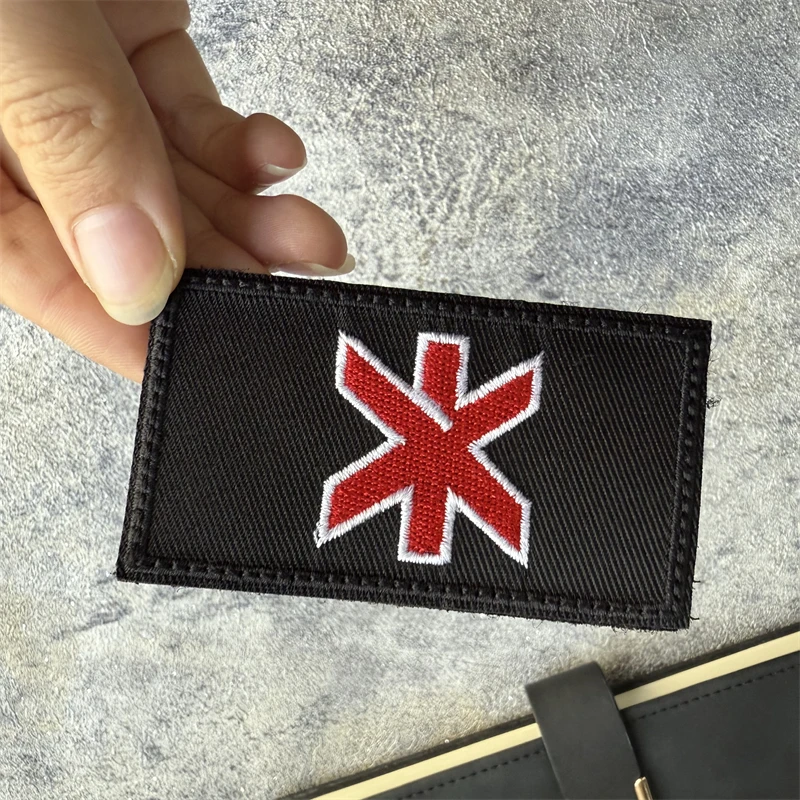 Insignia de moral bordada del equipo Punk Trauma, brazalete táctico, gancho militar y bucle, accesorios para mochila al aire libre, pegatinas - imagen 5