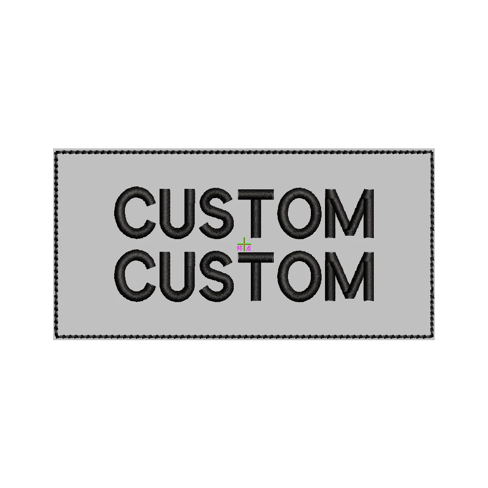 Parche bordado, cintas con nombre personalizado, gancho y bucle de marca de texto - imagen 5