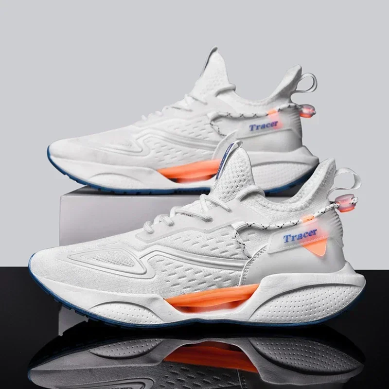 Zapatillas de deporte para hombre, zapatillas para correr de alta calidad con zapato de palomitas de maíz, cómodas zapatillas Unisex para correr, caminar, tenis informales, transpirables y ligeras - imagen 4