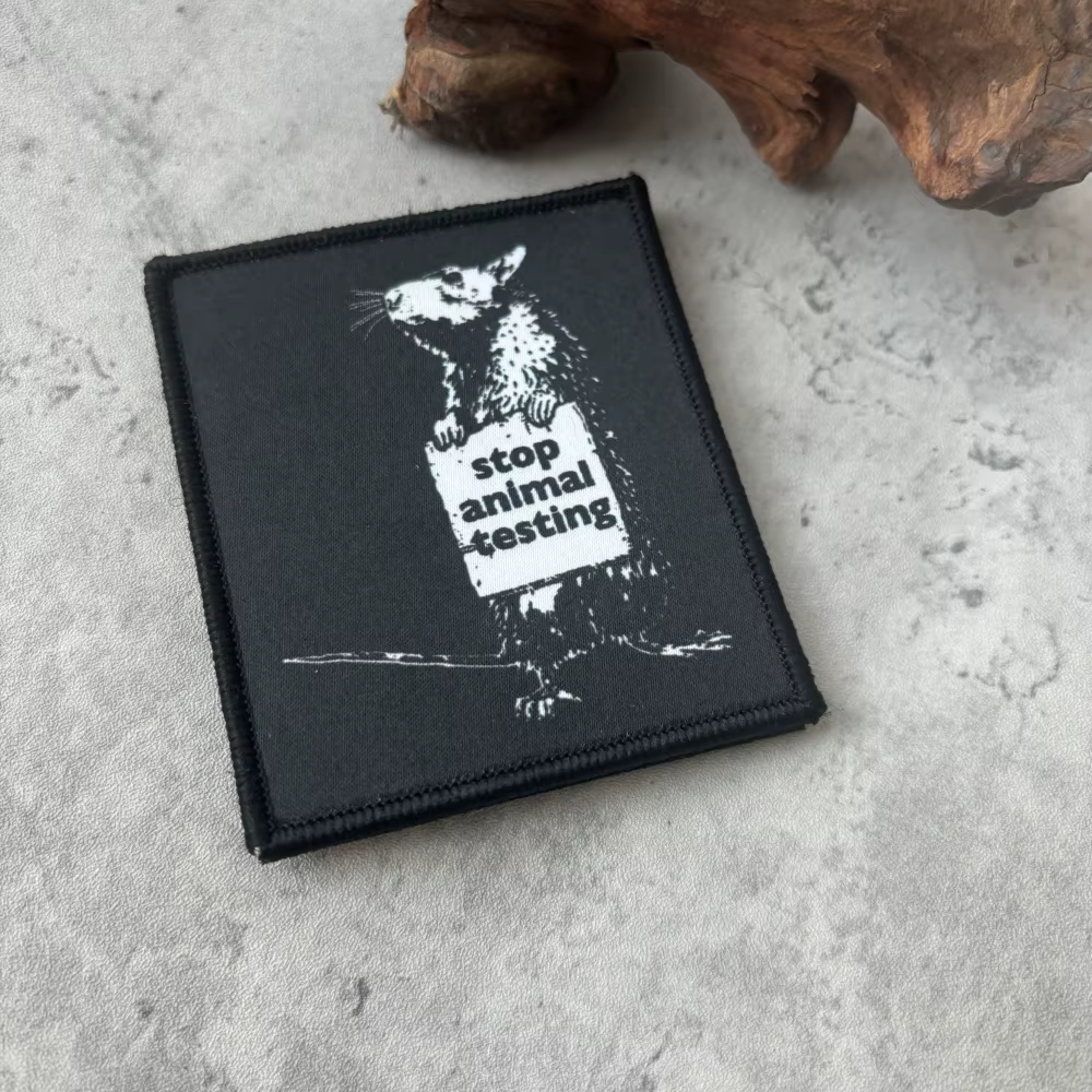 Parche táctico Punk Stop derechos animales rata – MOLLE militar - imagen 5