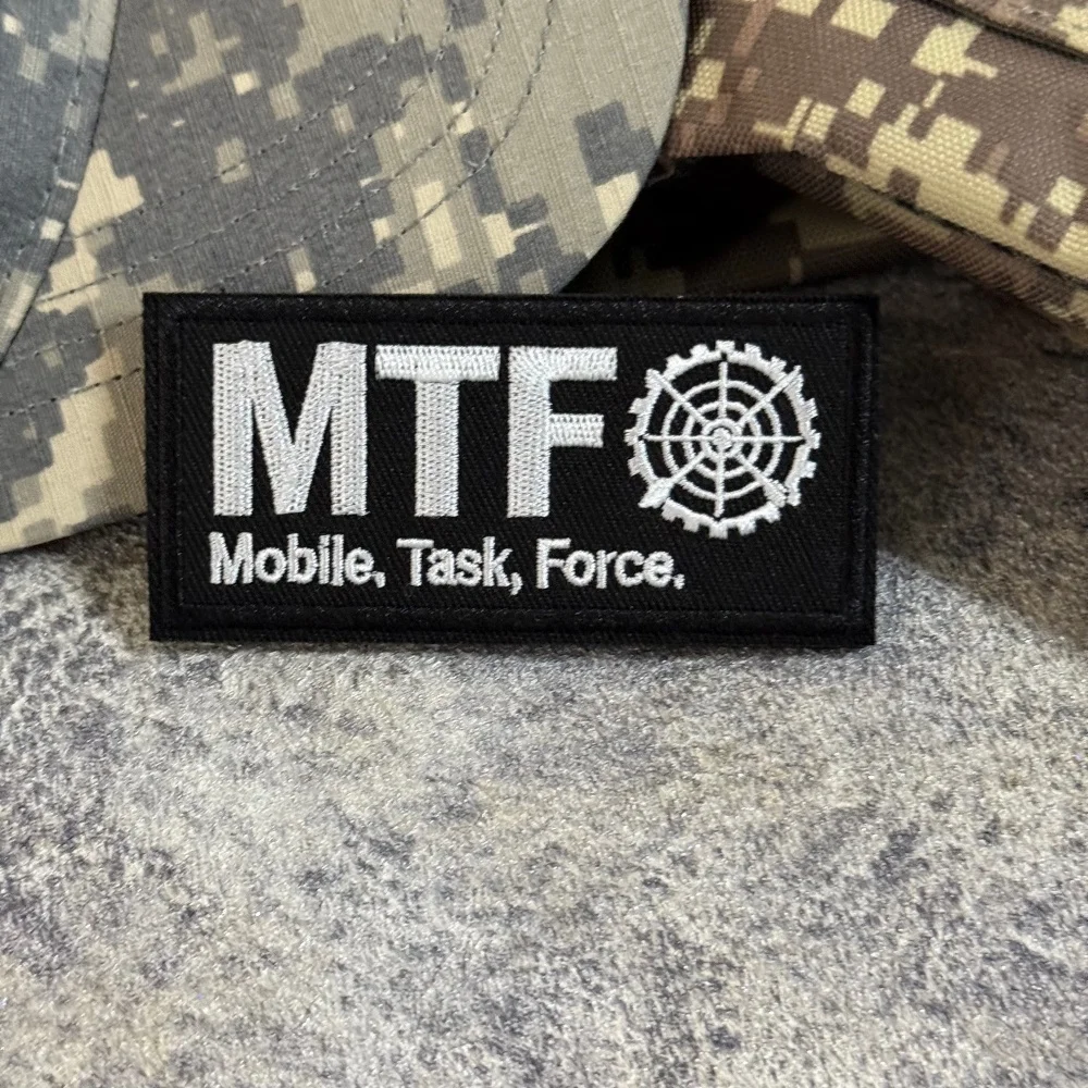 Parche bordado táctico MTF con velcro gancho y bucle para chalecos - imagen 5