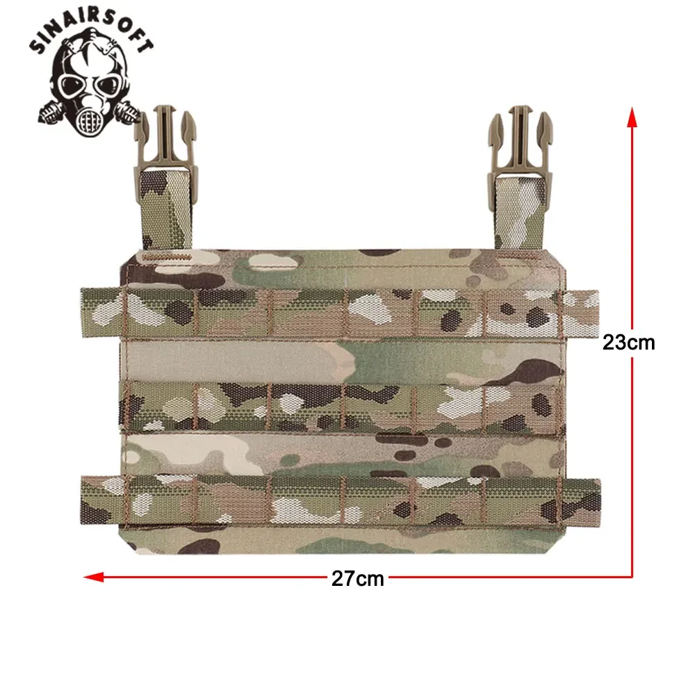SINAIRSOFT-placa táctica MOLLE, solapa frontal, chasis Modular ligero, chaleco de caza, portaplacas de tórax, aparejo de pecho Airsoft - imagen 2