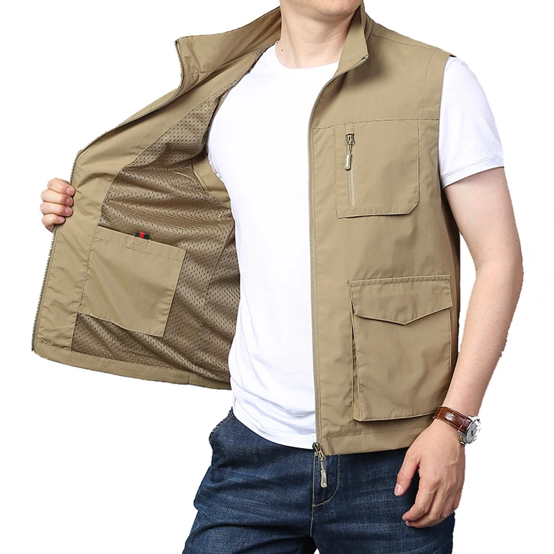 Chaleco antipuñaladas a prueba de puñaladas de Samogón, ropa de seguridad táctica de policía Fbi oculta, ligera, con múltiples bolsillos, a la moda - imagen 4