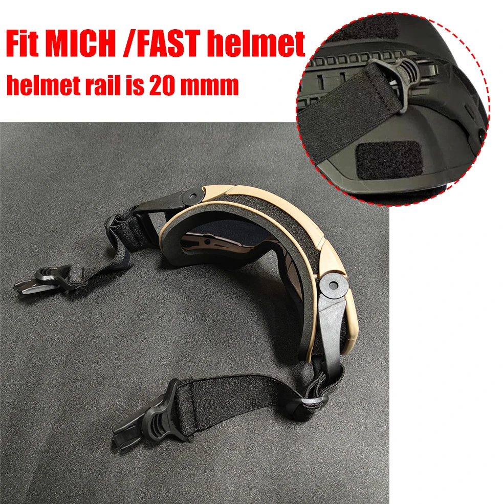 Gafas tácticas FMA, gafas para casco de caza, lentes antiniebla, resistencia a los golpes, gafas UV a prueba de viento para caza, tiro - imagen 2