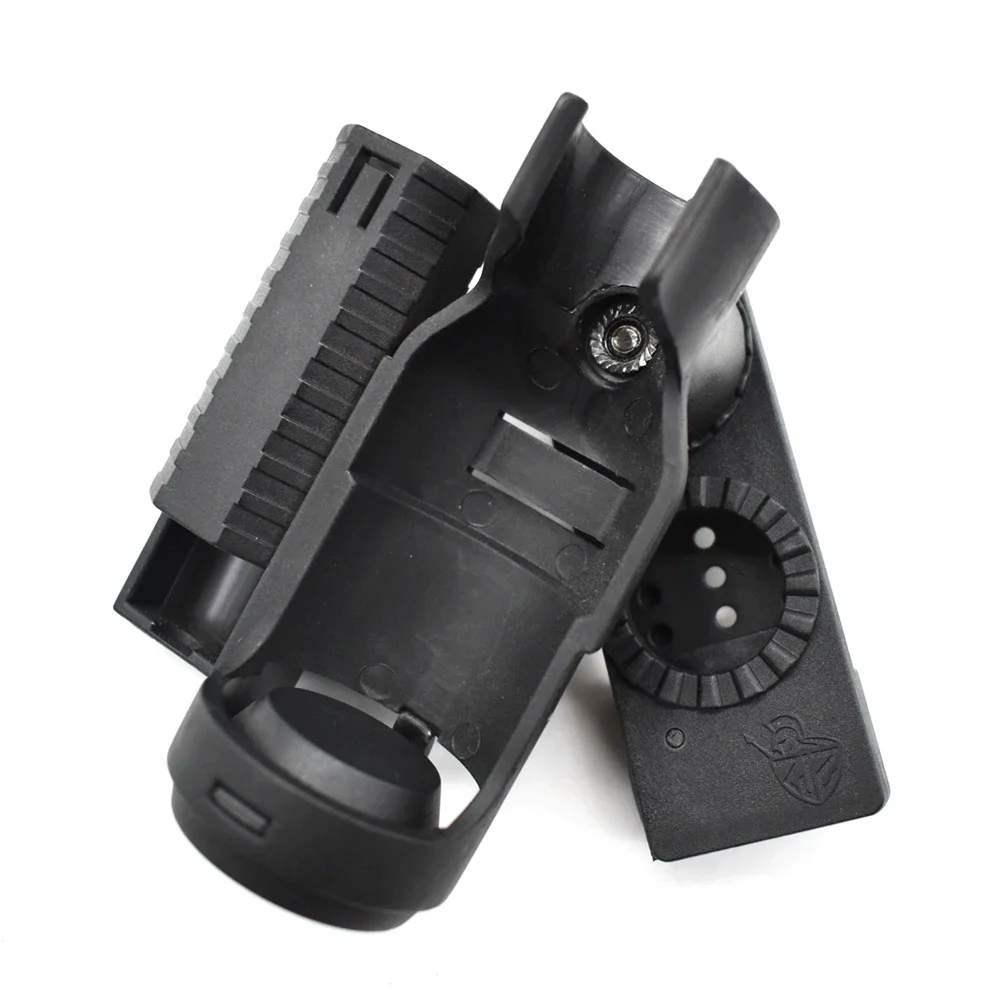 Funda para linterna táctica 360 °   Estuche giratorio para linterna, bolsa con Clip para cinturón, kits de antorcha, bolsa con iluminación superior abierta, soporte para linterna LED - imagen 4