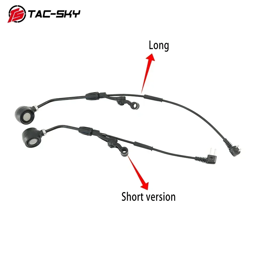 TAC-SKY táctico militar Airsoft auriculares protección auditiva orejeras de caza accesorios de micrófono para auriculares de tiro PELTO COMTA - imagen 3
