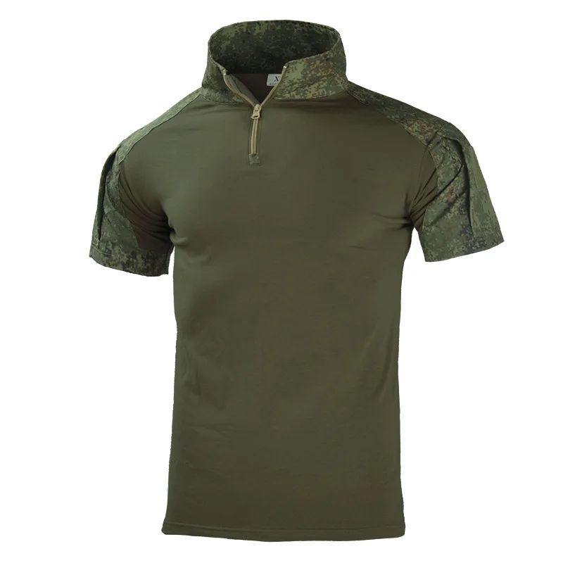 Camisa táctica de algodón para escalada, camiseta de combate, Airsoft, Paintball, Camping, ropa de caza, camisetas de camuflaje, camisas de francotirador - imagen 2
