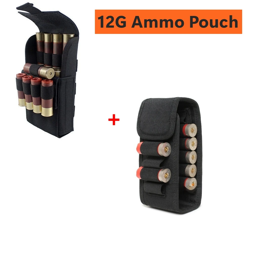 Bolsa táctica para balas al aire libre, bolsa de almacenamiento de municiones de 12G, bolsa de carcasa para escopeta con 25/16 ranuras