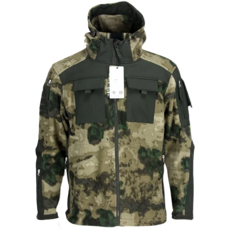 Abrigo táctico de concha suave con capucha para soldado especial storm S de Ejército Ruso - imagen 3