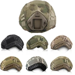 FG atacs-funda táctica para casco, circunferencia de la cabeza de 52-60cm, casco Airsoft, Paintball, equipo de juego de guerra, cubierta para casco rápido CS para exteriores