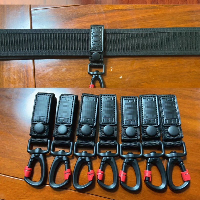 Gancho de seguridad táctico Molle para exteriores, accesorios de cinturón de servicio multifunción, guantes, ganchos de Metal con ganchos de bloqueo - imagen 4