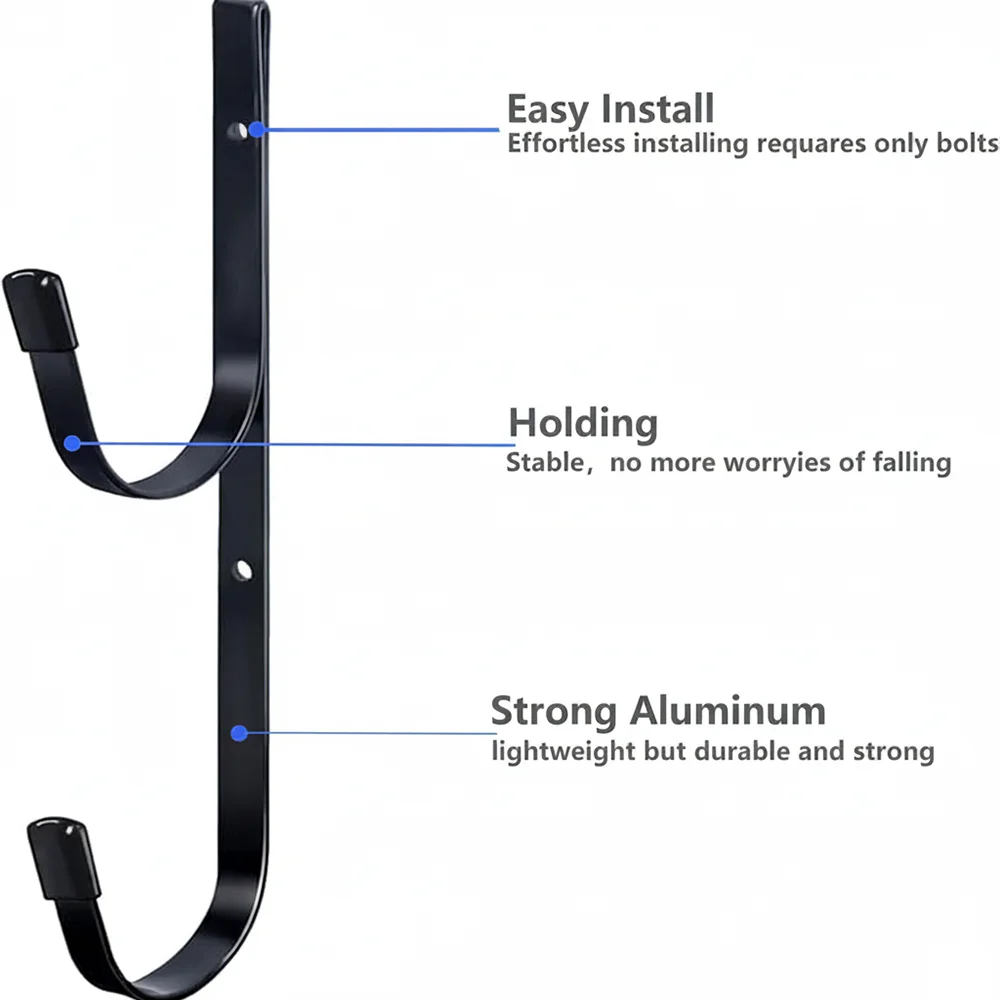 1 par de estante para pistola, montaje en pared, gancho para escopeta reflectante, estante de almacenamiento para pistola larga, gancho de soporte - imagen 4