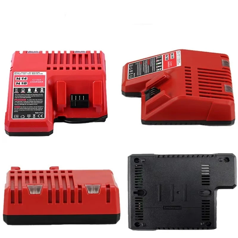 Batería de iones de litio portátil de carga rápida de 14V/18V para cargador de batería de litio profesional Milwaukee M18 - imagen 2