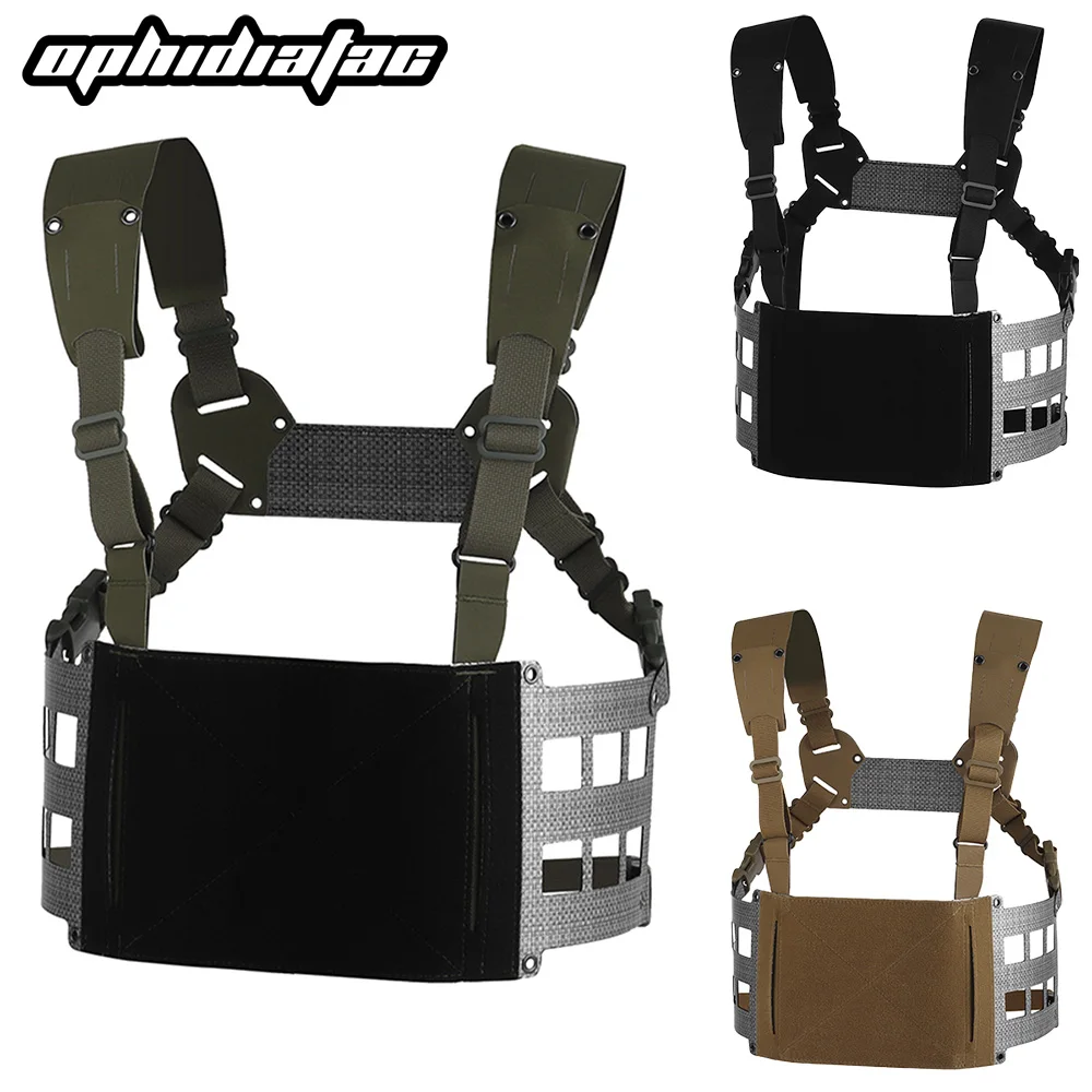 OPHIDIANTAC FC placa de extensión de flanco ligero V2 cinturón torácico sistema de módulo H para placas laterales izquierda y derecha